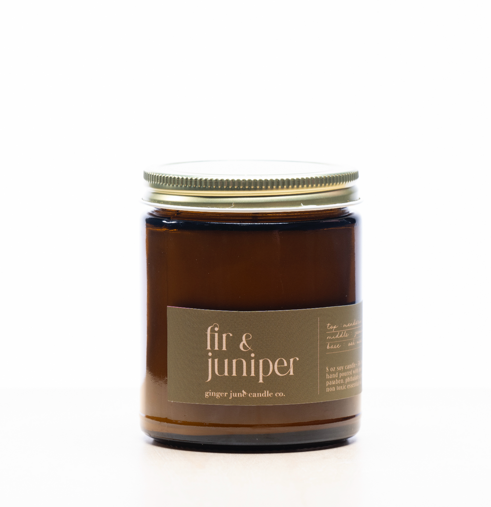 FIR & JUNIPER • minimal collection • 8 oz soy candle