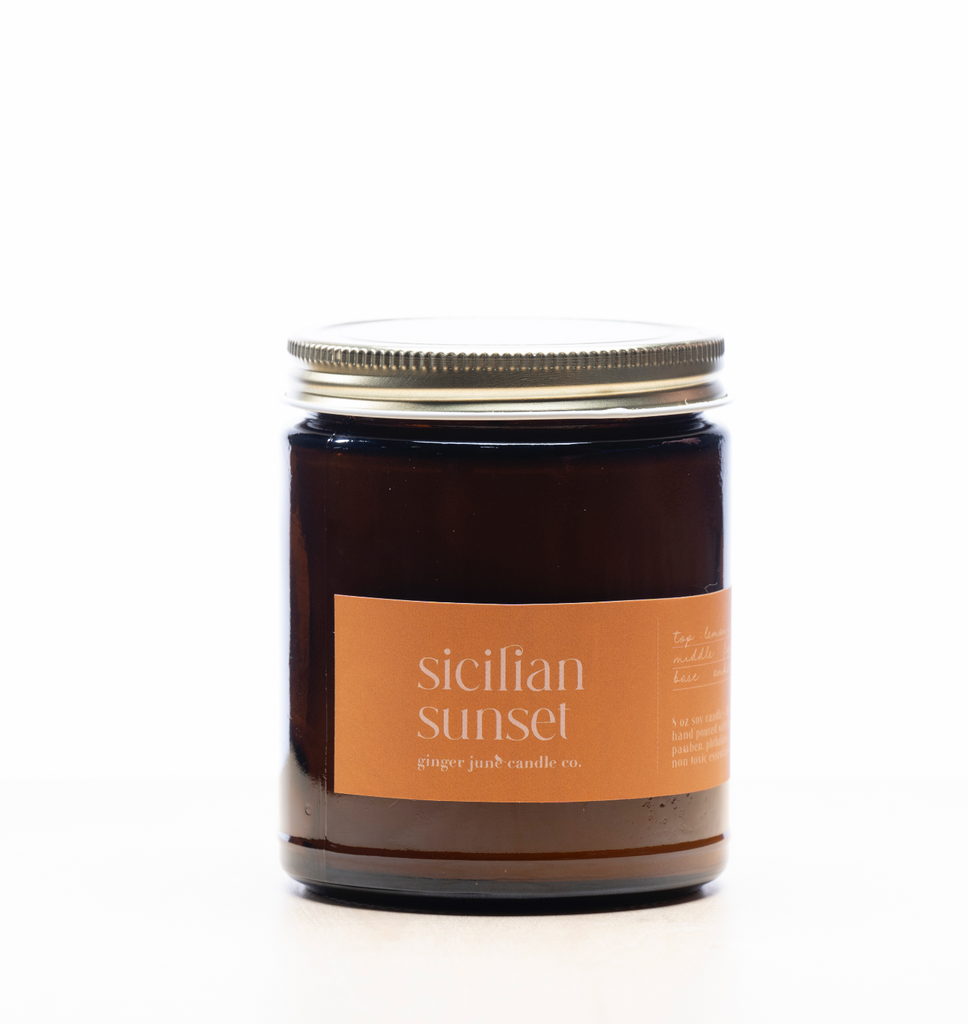 SICILIAN SUNSET • minimal collection • 8 oz soy candle