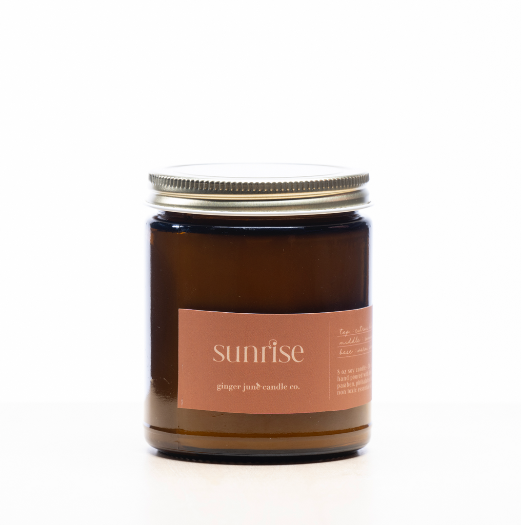 SUNRISE • minimal collection • 8 oz soy candle