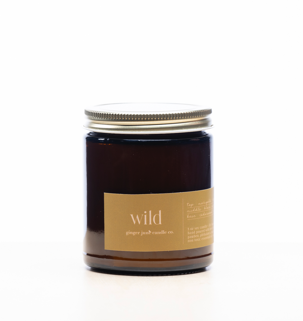 WILD • minimal collection • 8 oz soy candle