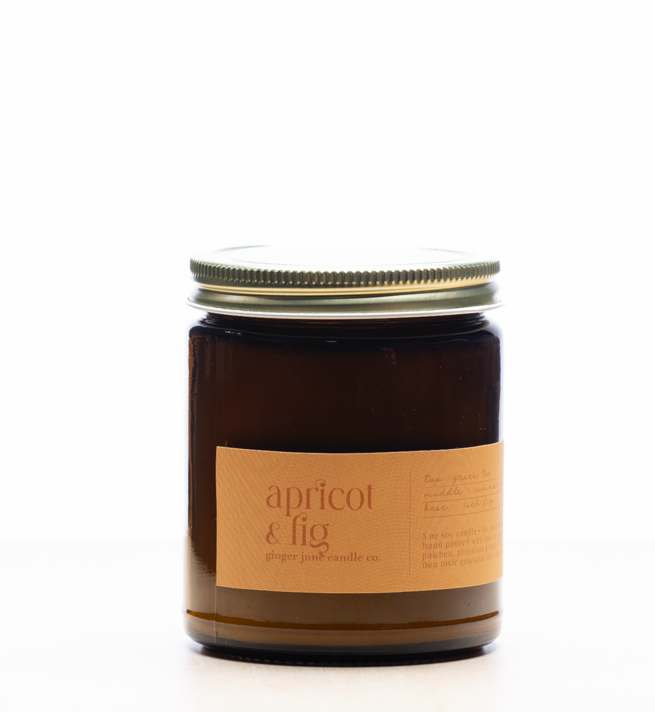 APRICOT FIG • minimal collection • 8 oz soy candle