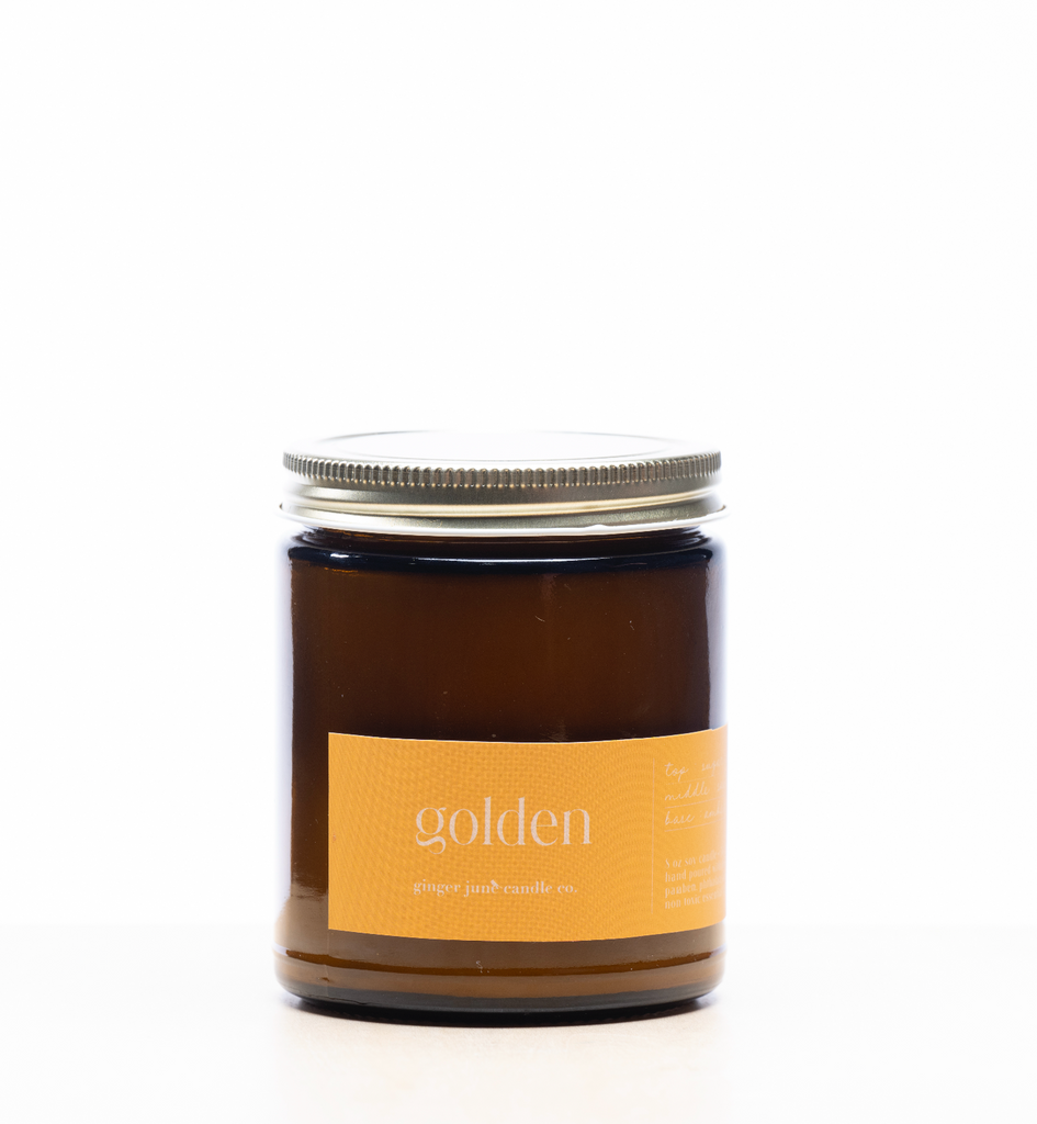 GOLDEN • minimal collection • 8 oz soy candle