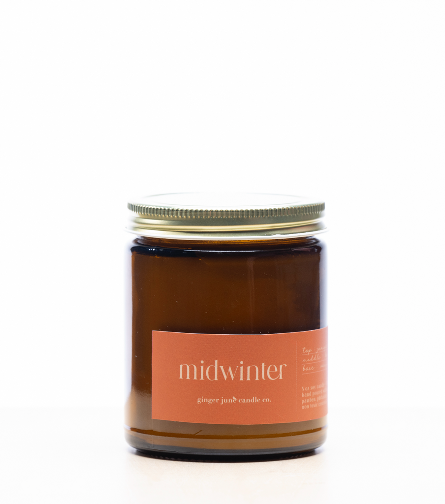 MIDWINTER • minimal collection • 8 oz soy candle